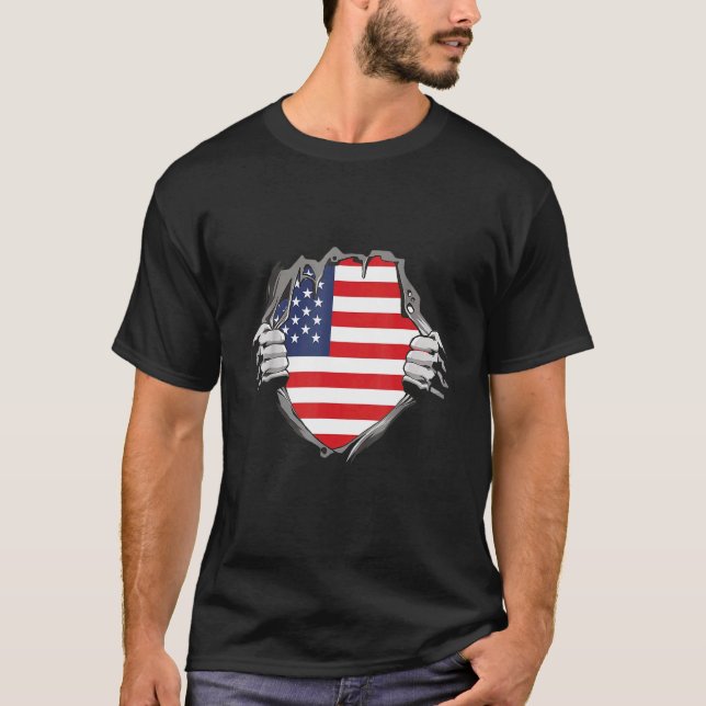 Camiseta bandeira americana (Frente)