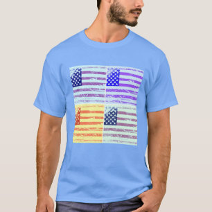 Camiseta bandeira americana