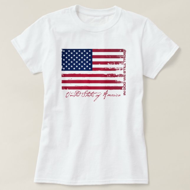 Camiseta Bandeira americana (Frente do Design)