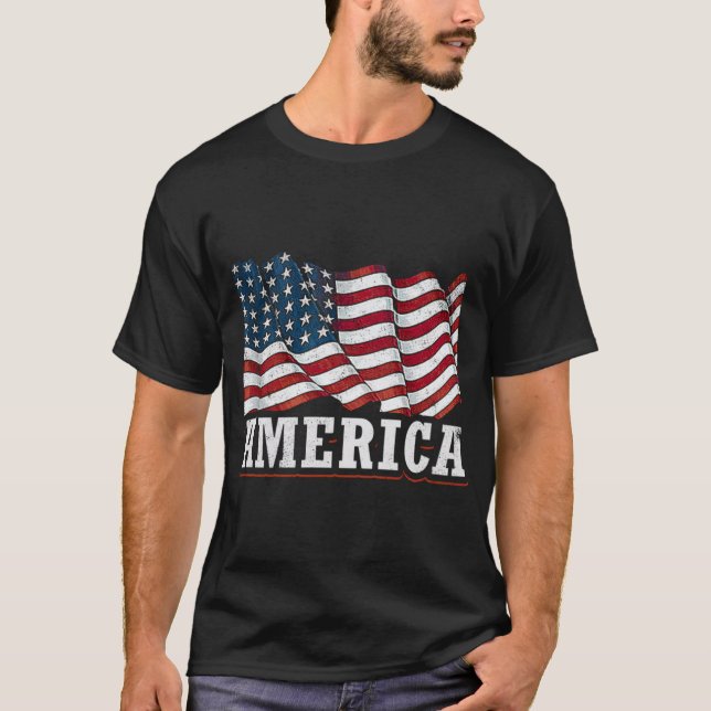Camiseta Bandeira Americana (Frente)