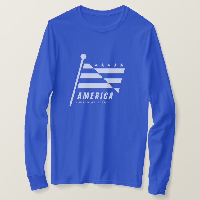 Camiseta Bandeira Americana (Frente do Design)