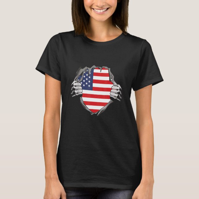 Camiseta bandeira americana (Frente)