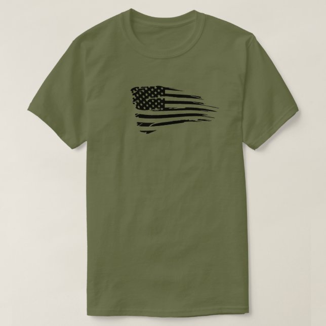 Camiseta Bandeira Americana (Frente do Design)