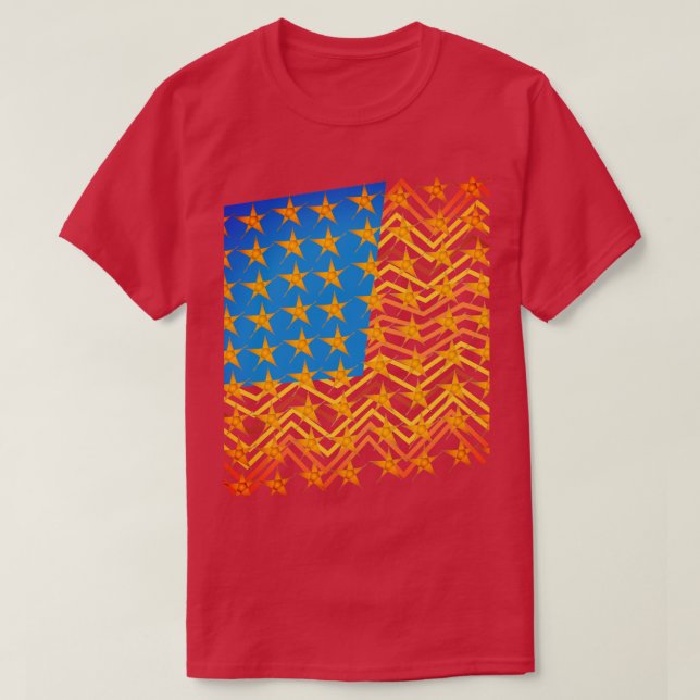 Camiseta Bandeira Americana (Frente do Design)
