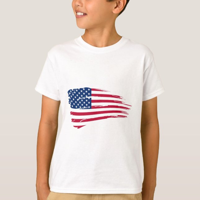 Camiseta Bandeira Americana (Frente)