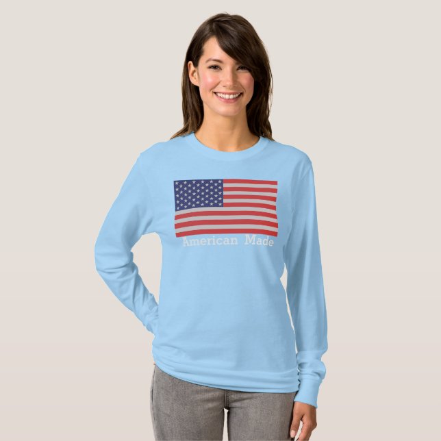 Camiseta Bandeira americana (Frente Completa)