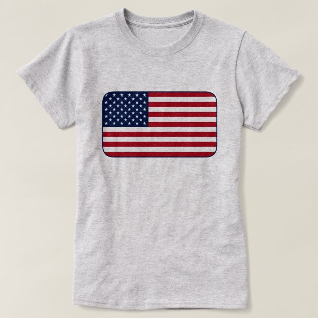 Camiseta Bandeira Americana (Frente do Design)
