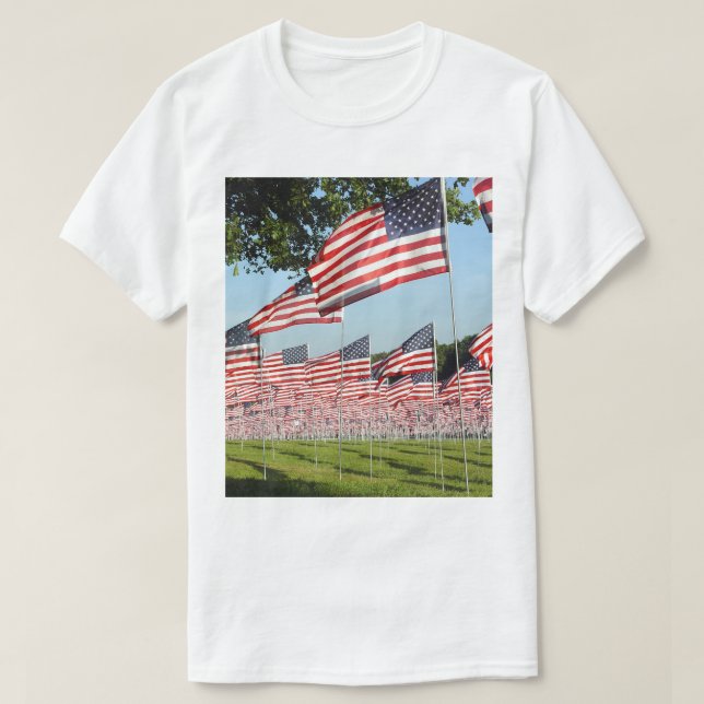 Camiseta Bandeira Americana (Frente do Design)
