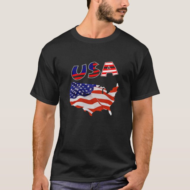 Camiseta bandeira americana (Frente)