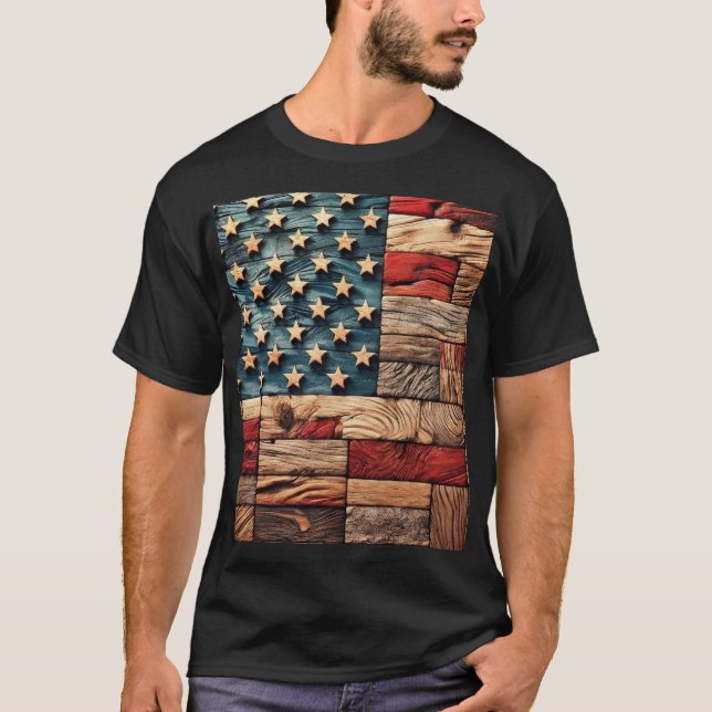 Camiseta bandeira americana (Frente)
