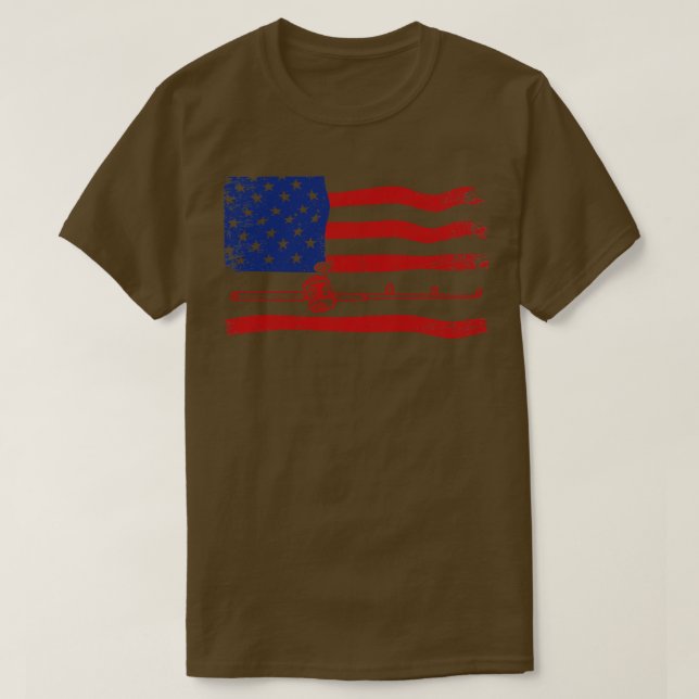 Camiseta Bandeira Americana (Frente do Design)