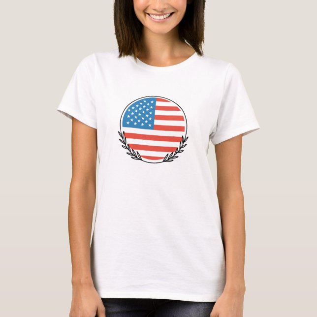 Camiseta bandeira americana (Frente)