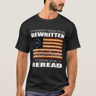 Camiseta Bandeira Americana 1776 Nós, o Povo Declaração de