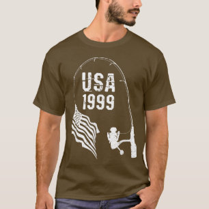 Camiseta Bandeira Americana 1999 Aniversário