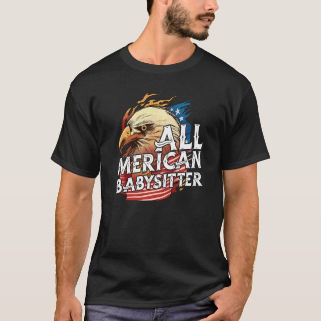 Camiseta Bandeira Americana 4 De Julho (Frente)