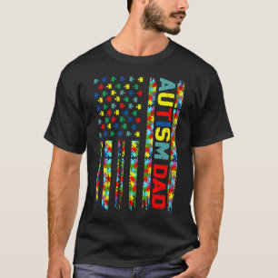 Camiseta Bandeira Americana Aflita Mãe Autista Conscientiza