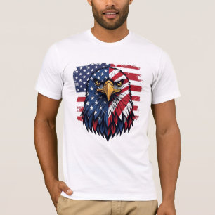 Camiseta Bandeira Americana Águia dos EUA