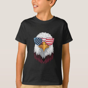 Camiseta Bandeira Americana Águia Patriótica 4 De Julho