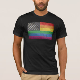 Camiseta Bandeira americana alegre