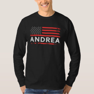 CAMISETA BANDEIRA AMERICANA ANDREA PARA ANDREA