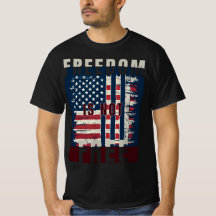 Bandeira Americana Angustiada A Liberdade Não É Gr