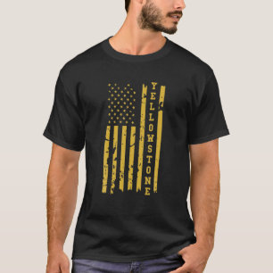 Camiseta Bandeira Americana Angustiada de Yellowstone
