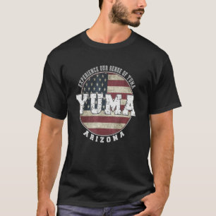 Camiseta Bandeira Americana Antiga de Yuma Arizona