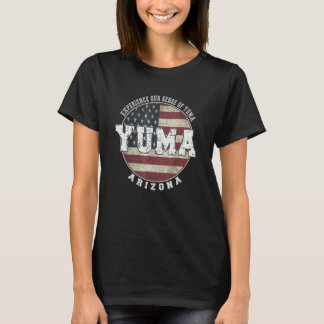 Camiseta Bandeira Americana Antiga de Yuma Arizona