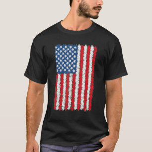 Camiseta Bandeira Americana Aquarela EUA América EUA Patrió