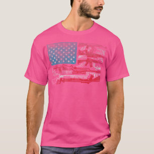 Camiseta Bandeira Americana Armas Espingardas Balas Bandeir