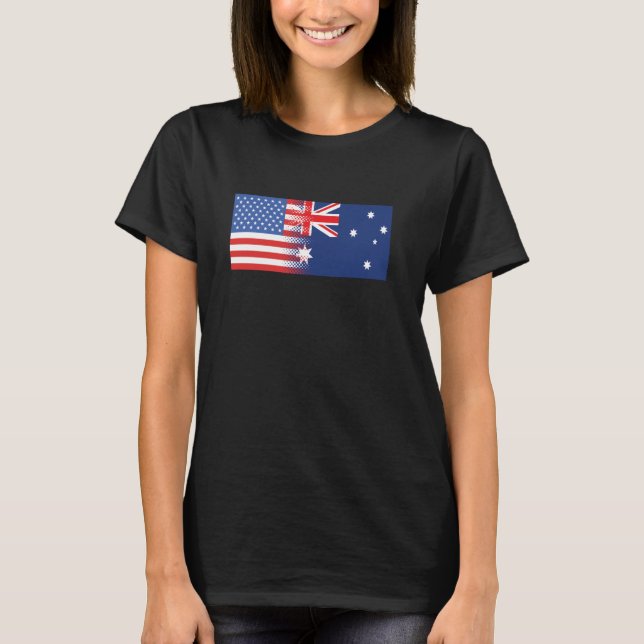 Camiseta Bandeira Americana Austrália (Frente)