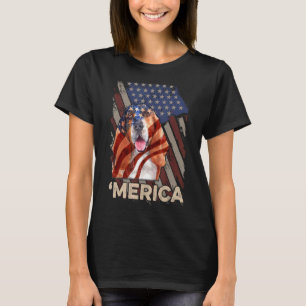 Camiseta Bandeira Americana Basset Hound Patriotic Dog 4º D