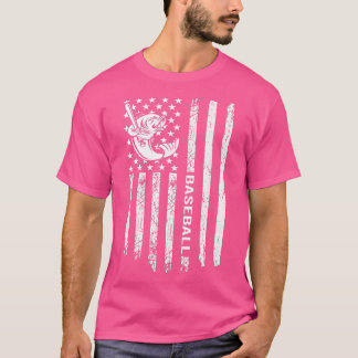 Camiseta Bandeira Americana Beball Vintage Largeouth