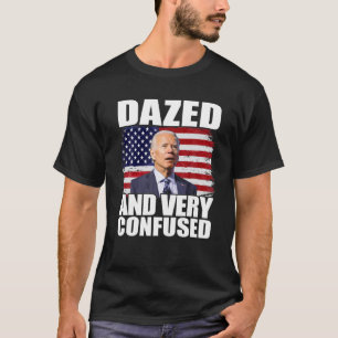 Camiseta Bandeira Americana Biden Assustada E Muito Confusa