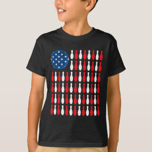 Camiseta Bandeira Americana - Boliche Patriótico E Boliches