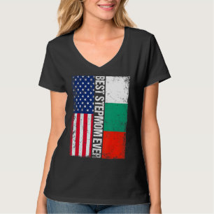 Camiseta Bandeira Americana Bulgária Melhor Stepman Ever Fa