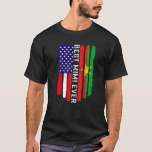 Camiseta Bandeira Americana Burkina Faso Sinalizador Melhor