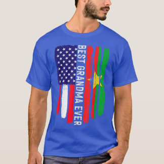 Camiseta Bandeira Americana Burkina Faso Sinalizador Melhor