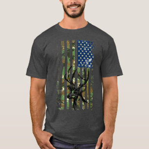 Camiseta Bandeira Americana Caçadora de Veados