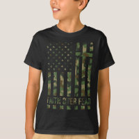 Bandeira Americana Camuflada Fé Sobre Medo Cristã