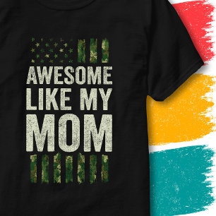 Camiseta Bandeira Americana Camuflada Militar Incrível Como