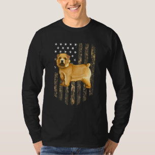 Camiseta Bandeira Americana Camuflada Norwich Terrier 4 De