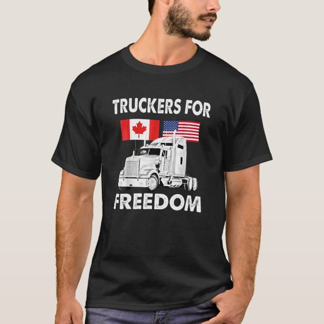 Camiseta Bandeira Americana Canadá, Voo da Liberdade de Ban (Frente)