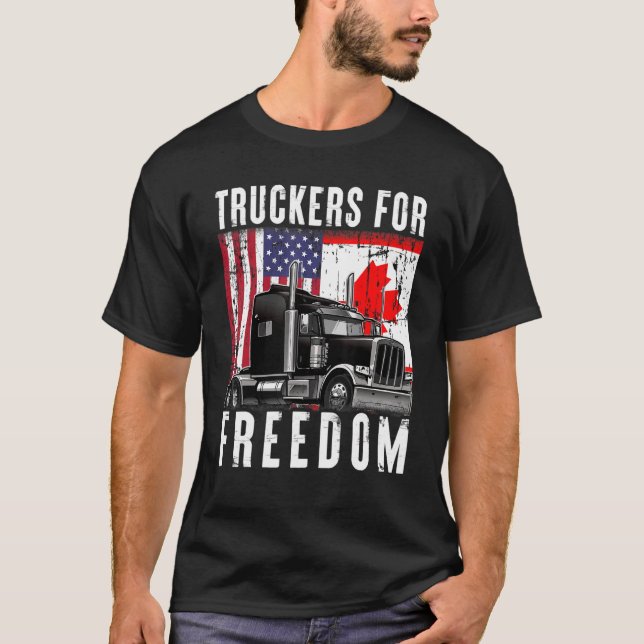 Camiseta Bandeira Americana Canadá, Voo da Liberdade de Ban (Frente)