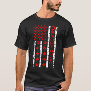 Camiseta Bandeira Americana Canadá, Voo da Liberdade de Ban