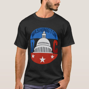 Camiseta bandeira americana capitólio de Washington orgulho