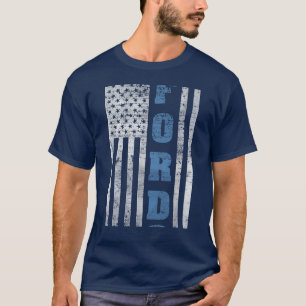 Camiseta Bandeira Americana Carro Condução Voando Corrida 3