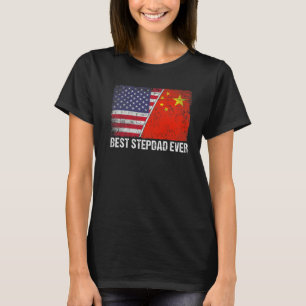Camiseta Bandeira Americana China Sinalizador Melhor Stepda