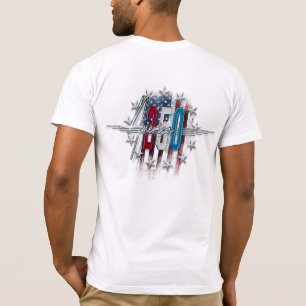 CAMISETA BANDEIRA AMERICANA CLÁSSICA RETRÔ CROMADA AMÉRICA