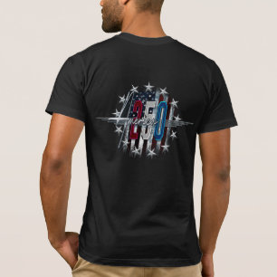 CAMISETA BANDEIRA AMERICANA CLÁSSICA RETRÔ CROMO AMÉRICA 25